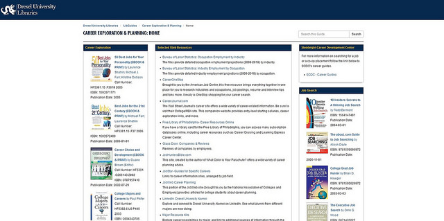 A screenshot of the Libraries' co-op libguide